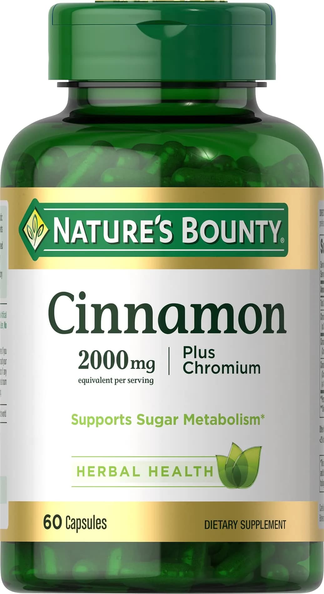 Nature's Bounty Cinnamon 2000mg Plus Chromium