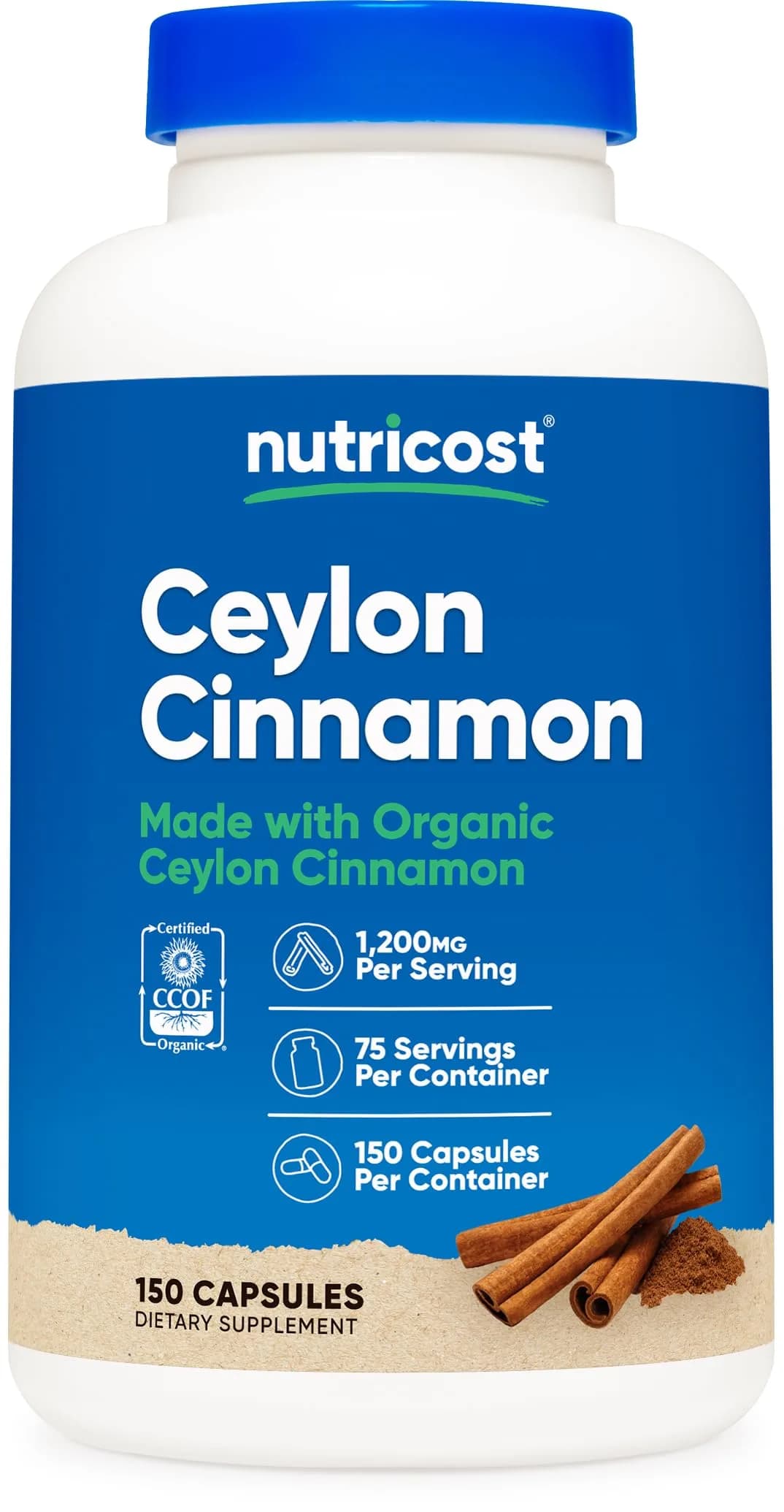 Nutricost Cinnamon (Ceylon) 1,200mg