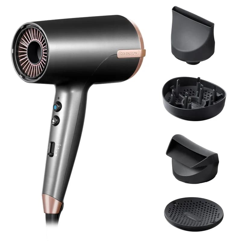Remington ONE Dry and Style hair dryer with diffusers and nozzles